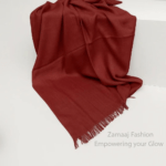 Turkish Lawn Hijab - Maroon