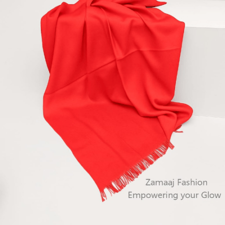 Turkish Lawn Hijab - Red