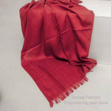 Turkish Lawn Hijab - Dull Red