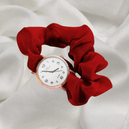 Scrunchy Watch - Red