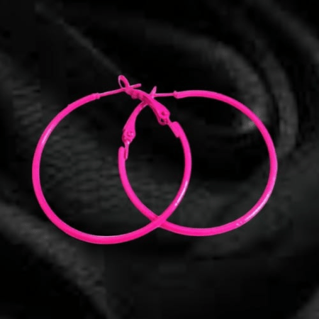 Pink Hoops - Medium