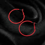 Red Hoops - Medium