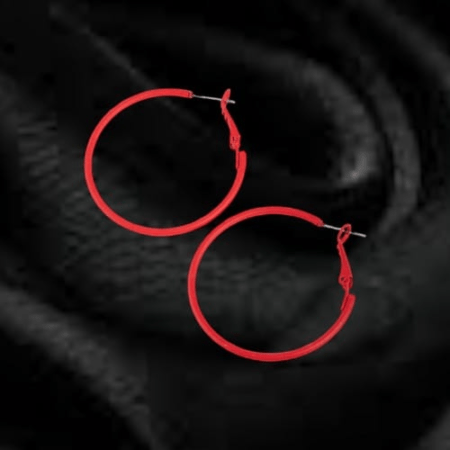 Red Hoops - Medium