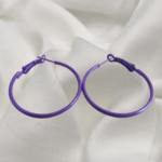 Purple Hoops - Medium