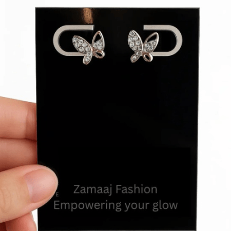 Cute Butterfly Studs - Silver
