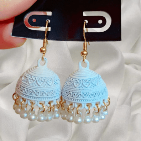 Elegant White Jhumka