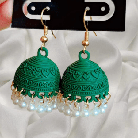 Elegant Green Jhumka