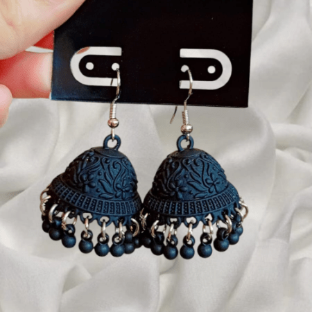 Elegant Black Jhumka