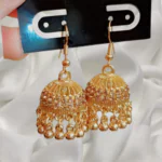 Golden Round Jhumka