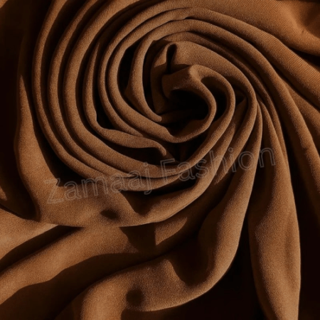 Georgette Chiffon - Dark Brown