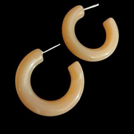 Brown Stylish Hoops Earrings