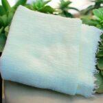 CRINKLE LAWN HIJAB — WHITE