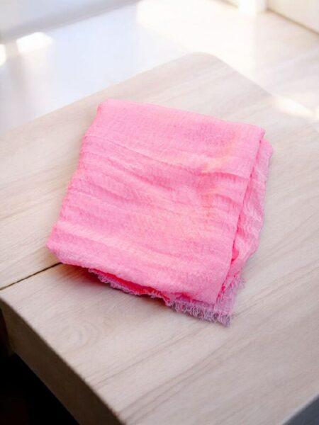 CRINKLE LAWN HIJAB — BABY PINK